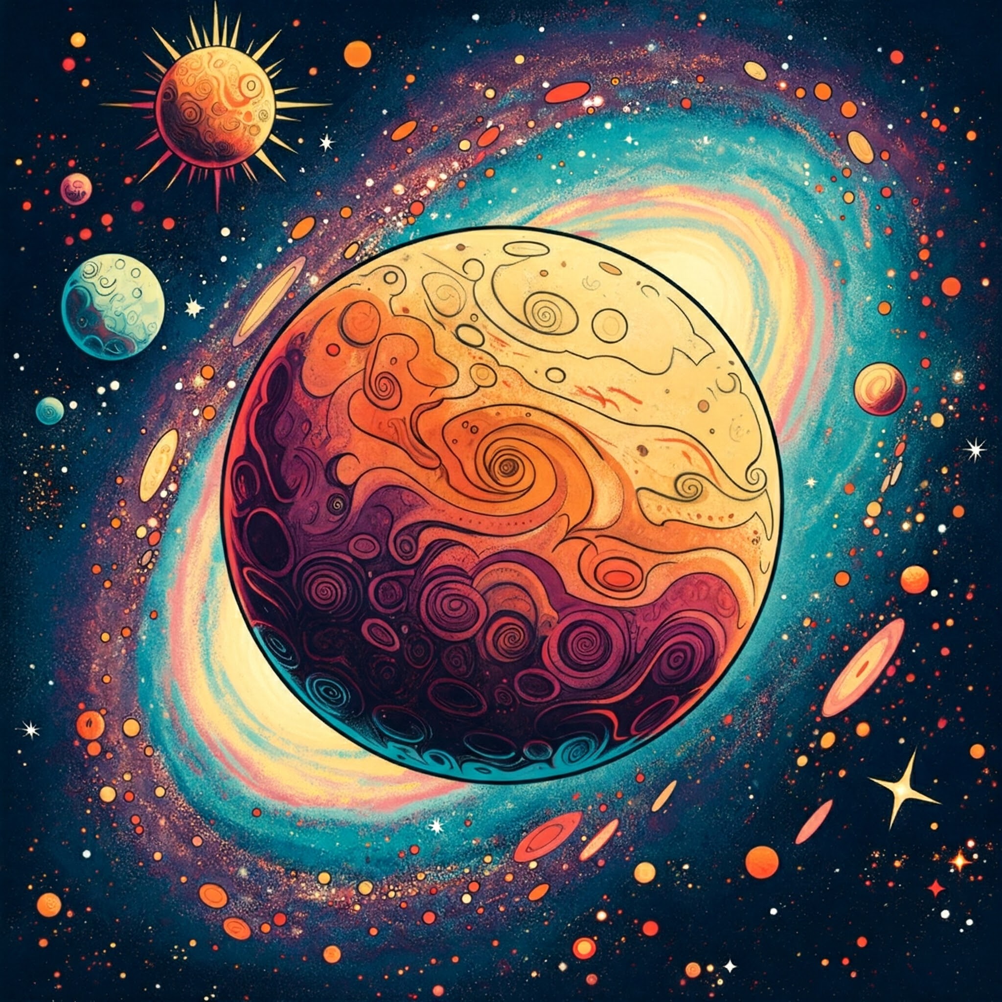 天文学のイラスト