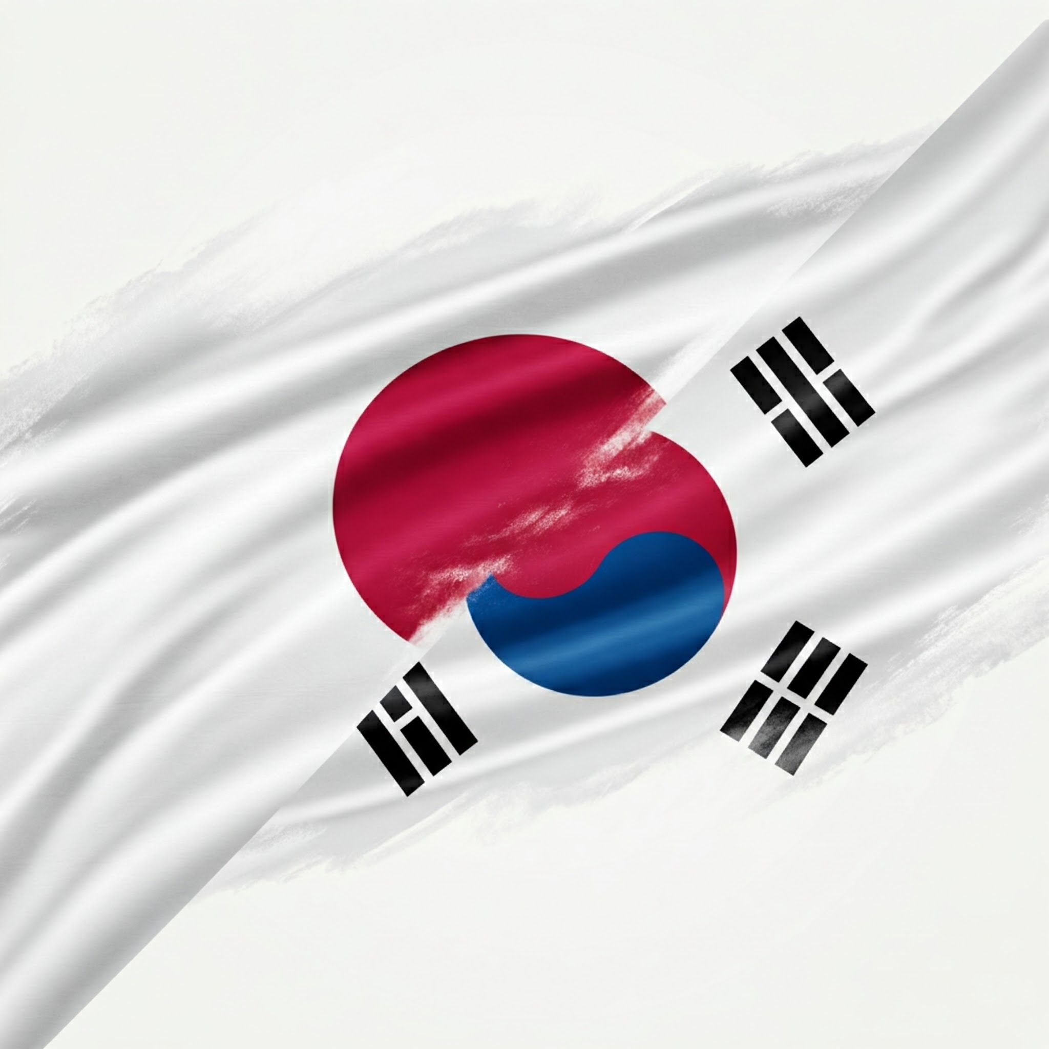 日本と韓国の国旗